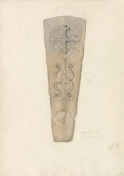 Study of a Coffin Lid from a Norfolk Church
